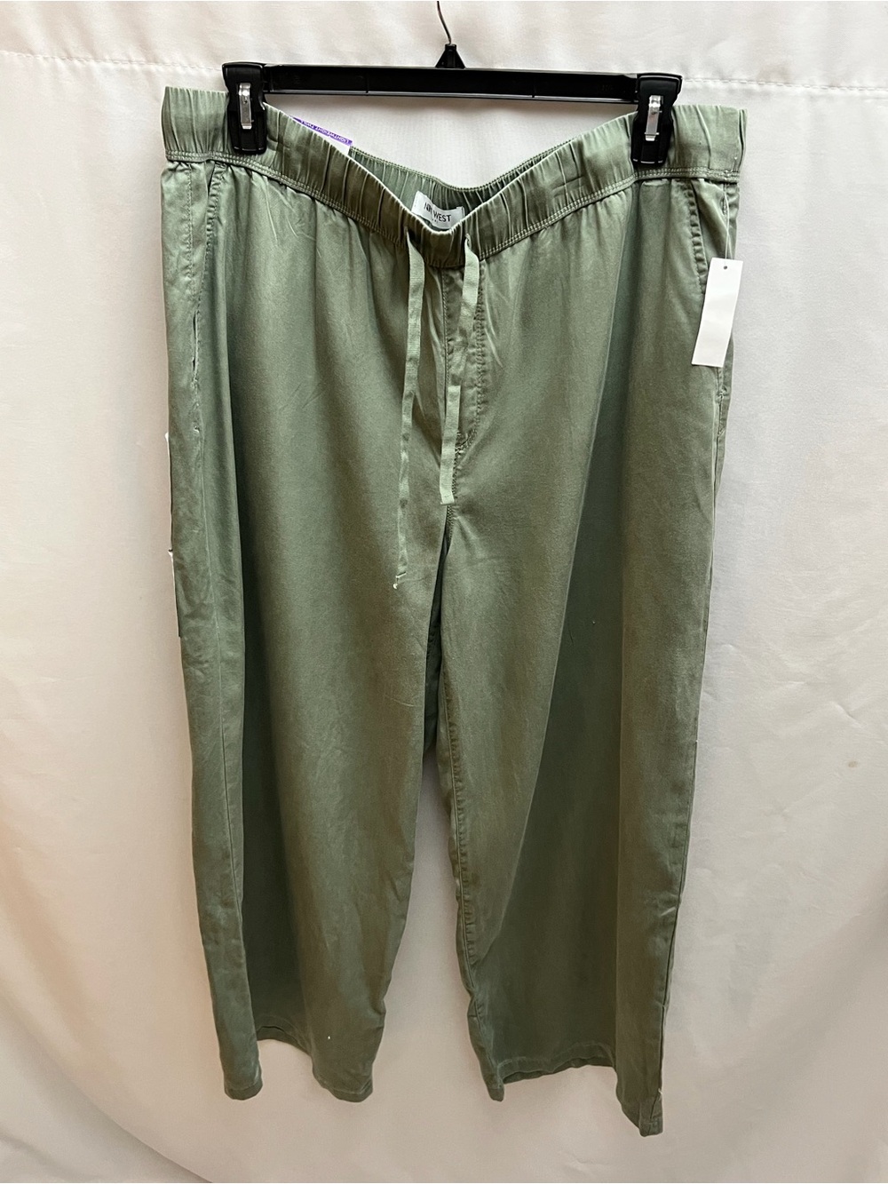 Nine West Olive Green Wide-Leg Pants
